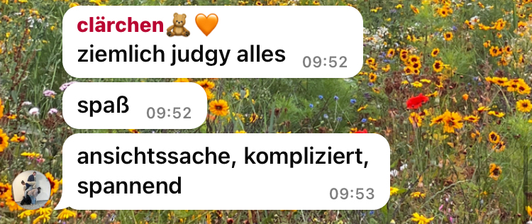 „Ziemlich judgy alles“
